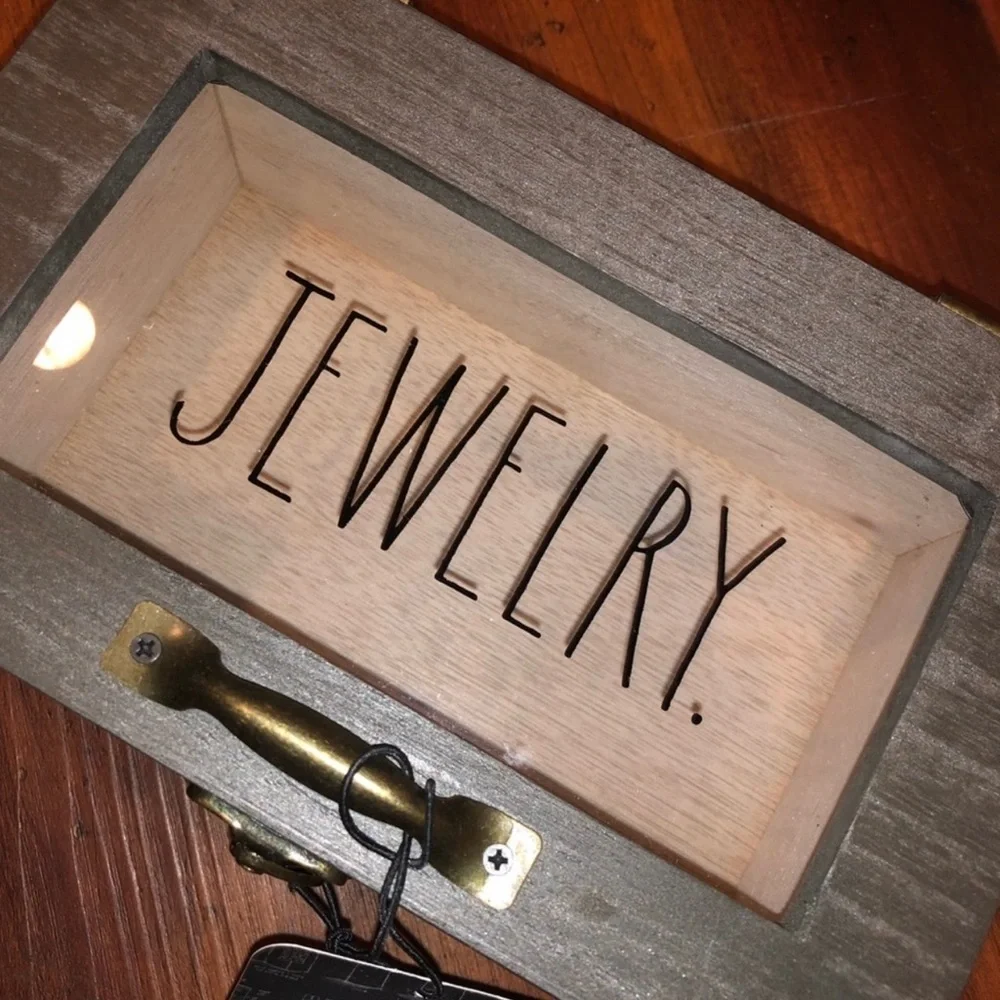 Rae Dunn “JEWELRY” Wooden Jewelry Box - NEW WITH TAGS